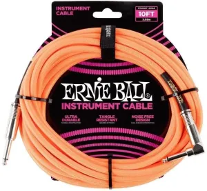 Ernie Ball P06079-EB Orange 3 m Droit - Angle