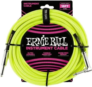 Ernie Ball P06085-EB Jaune 5,5 m Droit - Angle