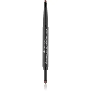Essence Brow Powder & Define Pen crayon sourcils précision teinte 02 Warm Dark Brown 0,4 g