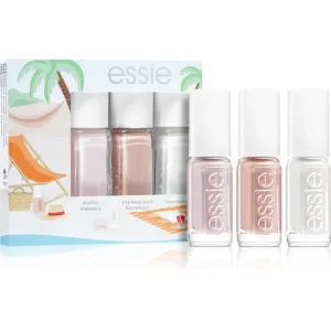 essie mini triopack summer kit de vernis à ongles ballet slippers, topless and barefoot, marshmallow teinte