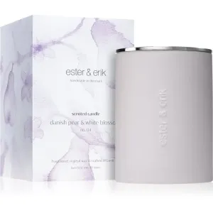ester & erik scented candle danish pear & white blossom (no. 04) bougie parfumée 350 g