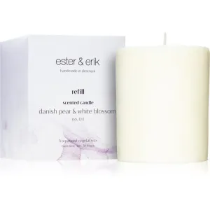 ester & erik scented candle danish pear & white blossom (no. 04) bougie parfumée recharge 350 g
