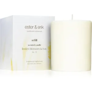 ester & erik scented candle linden blossom & hay (no. 13) bougie parfumée recharge 350 g