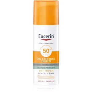 Eucerin Sun Oil Control Tinted Crème gel solaire SPF 50+ teinte Light 50 ml