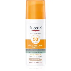 Eucerin Sun Oil Control Tinted Crème gel solaire SPF 50+ teinte Medium 50 ml