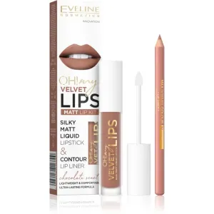 Eveline Cosmetics OH! my LIPS Velvet kit lèvres 14 Choco Truffle 1 pcs