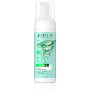 Eveline Cosmetics Organic Aloe+Collagen mousse nettoyante avec effets apaisants 150 ml