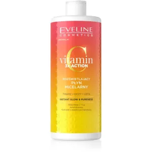 Eveline Cosmetics Vitamin C 3x Action eau micellaire éclat et hydratation 500 ml