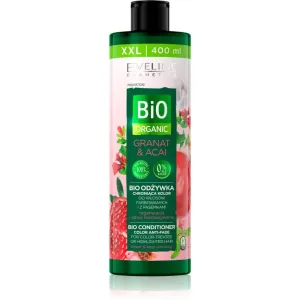 Eveline Cosmetics Bio Organic Granat & Acai après-shampoing régénérant pour cheveux colorés et méchés 400 ml