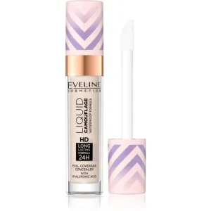 Eveline Cosmetics Liquid Camouflage correcteur waterproof à l'acide hyaluronique teinte 01 Light Porcelain 7,5 ml