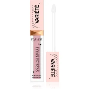 Eveline Cosmetics Variété Cooling Kisses brillant à lèvres hydratant effet rafraîchissant teinte 02 Sugar Nude 6,8 ml
