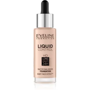Eveline Cosmetics Liquid Control fond de teint liquide avec pipette teinte 020 Rose Beige 32 ml
