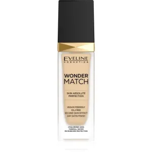 Eveline Cosmetics Wonder Match fond de teint liquide longue tenue à l'acide hyaluronique teinte 05 Light Porcelain 30 ml