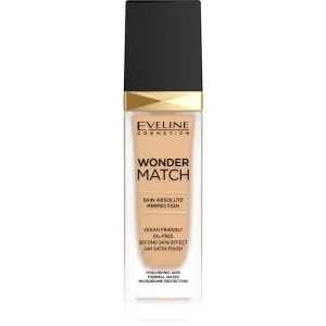 Eveline Cosmetics Wonder Match fond de teint liquide longue tenue à l'acide hyaluronique teinte 20 Medium Beige 30 ml