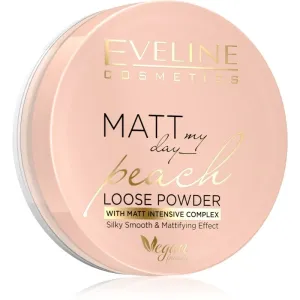 Eveline Cosmetics Matt My Day poudre fixante effet mat teinte Peach 6 g