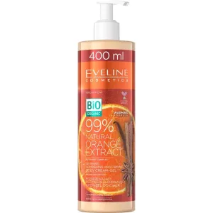 Eveline Cosmetics Bio Organic Natural Orange Extract crème nourrissante et raffermissante corps avec effet réchauffant 400 ml