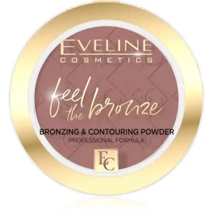 Eveline Cosmetics Feel The Bronze poudre bronzante et contouring teinte 02 Chocolate Cake 4 g