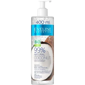 Eveline Cosmetics Bio Organic Natural Coconut gel apaisant pour peaux sensibles 400 ml
