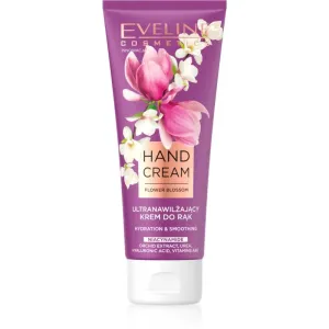 Eveline Cosmetics Flower Blossom crème hydratante en profondeur mains 75 ml