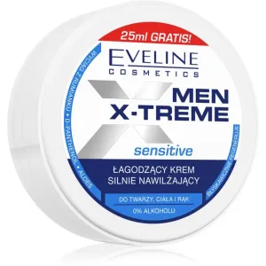 Eveline Cosmetics Men X-Treme Sensitive crème hydratante et apaisante visage, mains et corps 100 ml