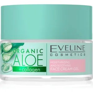 Eveline Cosmetics Organic Aloe+Collagen gel-crème hydratant actif et intense avec effets apaisants 50 ml
