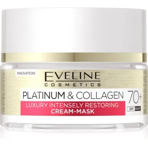 Eveline Cosmetics Platinum & Collagen crème masque rénovatrice 70+ 50 ml