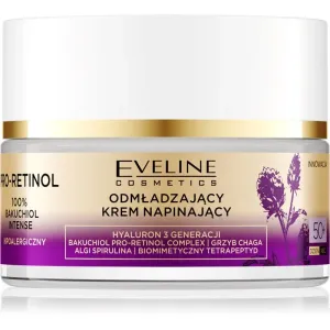 Eveline Cosmetics Pro-Retinol 100% Bakuchiol Intense crème de jour raffermissante anti-rides 50+ 50 ml