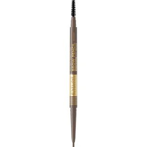 Eveline Cosmetics Micro Precise crayon sourcils waterproof avec brosse 2 en 1 teinte 02 Soft Brown 4 g