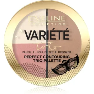 Eveline Cosmetics Variété Trio palette contouring 3 en 1 teinte 02 Medium 10 g