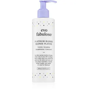 EVO Fabuloso Toning Shampoo shampoing tonifiant violet anti-jaunissement 250 ml