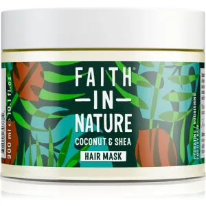 Faith In Nature Coconut & Shea masque hydratant pour cheveux secs et abîmés 300 ml