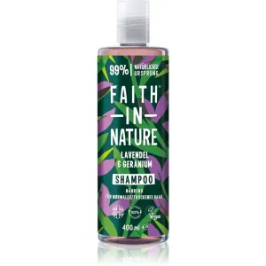 Faith In Nature Lavender & Geranium shampoing naturel pour cheveux normaux à secs 400 ml
