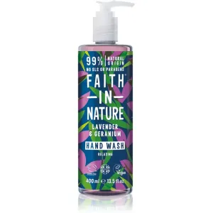 Faith In Nature Lavender & Geranium savon liquide naturel mains arôme lavande 400 ml