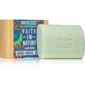 Faith In Nature Hand Made Soap Aloe Vera savon solide naturel à l'aloe vera 100 g