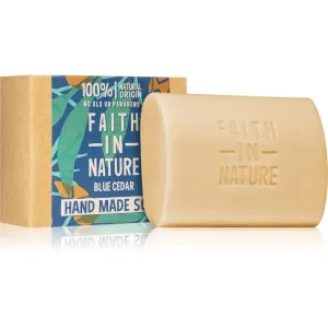 Faith In Nature Hand Made Soap Blue Cedar savon solide naturel 100 g