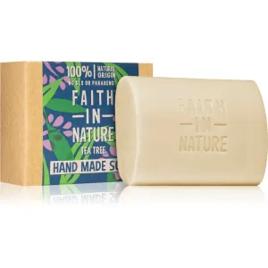 Faith In Nature Hand Made Soap Tea Tree savon solide naturel à l'extrait de théier 100 g