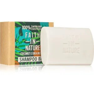 Faith In Nature Coconut & Shea Butter shampoing solide bio qui procure hydratation et brillance 85 g