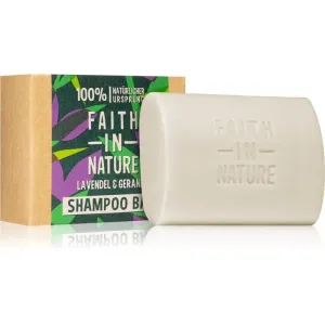 Faith In Nature Lavender & Geranium shampoing solide bio à la lavande 85 g