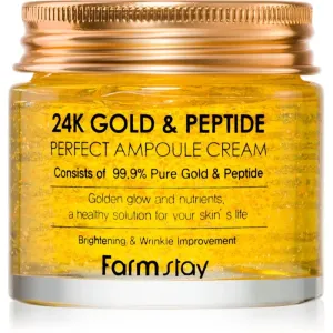 Farmstay 24K Gold & Peptide Perfect Ampoule Cream crème hydratante anti-âge 80 ml