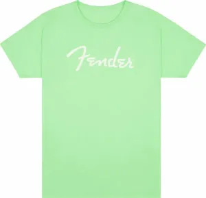 Fender T-shirt Spaghetti Logo Surf Green L