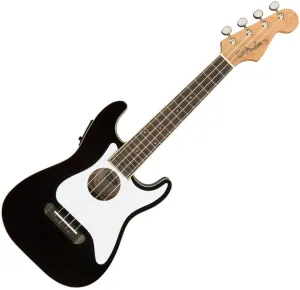 Fender Fullerton Stratocaster Ukulélé concert Noir