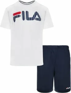 Fila FPS1131 Man Jersey Pyjamas White/Blue L Sous-vêtements de sport