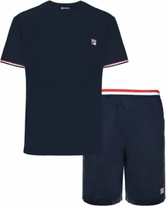 Fila FPS1135 Jersey Stretch T-Shirt / French Terry Pant Navy L Sous-vêtements de sport