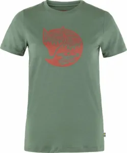 Fjällräven Abisko Wool Fox SS W Patina Green/Terracotta Brown L T-shirt outdoor