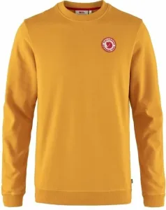 Fjällräven 1960 Logo Badge Sweater M Mustard Yellow S Sweat à capuche outdoor