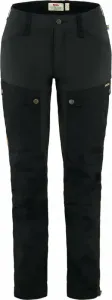 Fjällräven Keb Trousers Curved W Black 34 Pantalons outdoor pour