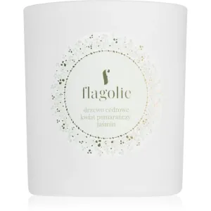 Flagolie White Label Cedar Tree, Orange Blossom, Jasmine bougie parfumée 150 g