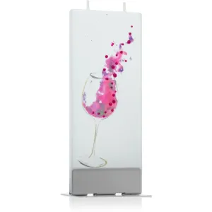 Flatyz Greetings Glass Of Wine bougie décorative 6x15 cm