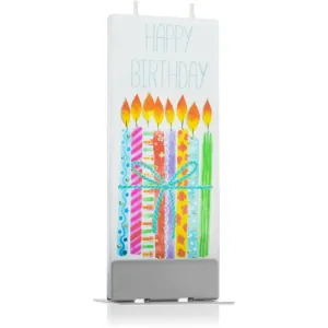 Flatyz Greetings Happy Birthday Candles bougie décorative 6x15 cm