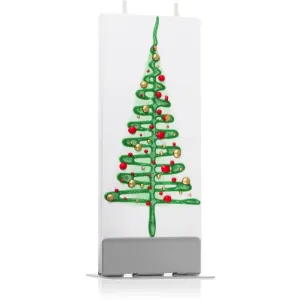 Flatyz Holiday Green Christmas Tree bougie décorative 6x15 cm